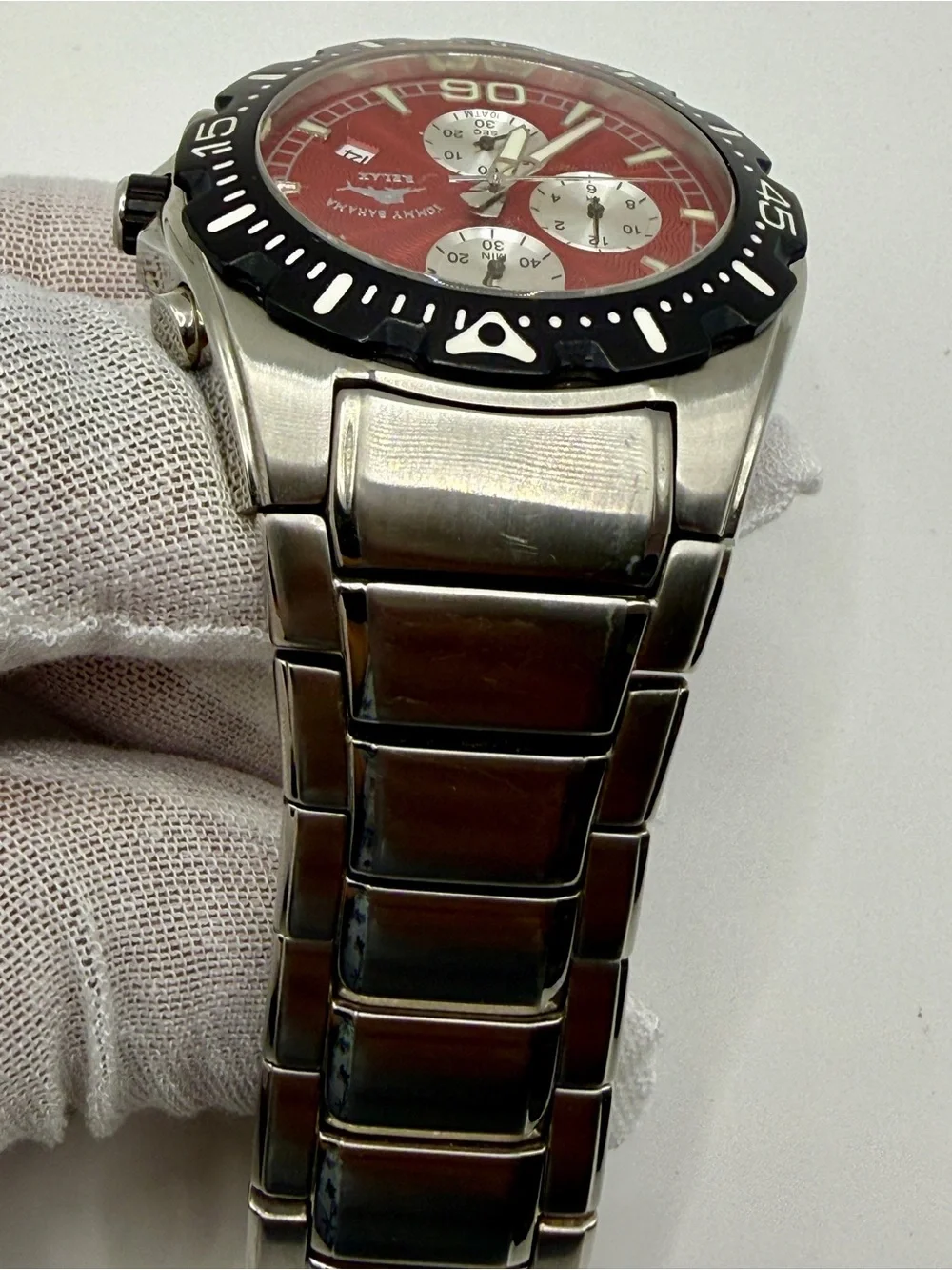 Tommy Bahama Relax Stainless-Steel Chronograph – Red Dial – TBRLX8002